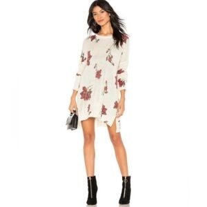 Show Me Your MuMu Floral Crew Neck Sweater - Cream and Red